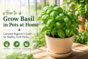 Grow Basil in Pots at Home: Complete Beginner's Guide for Healthy