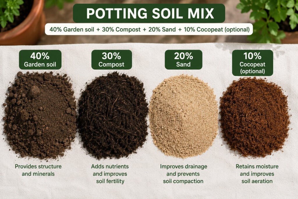 Best soil mix for growing basil in pots