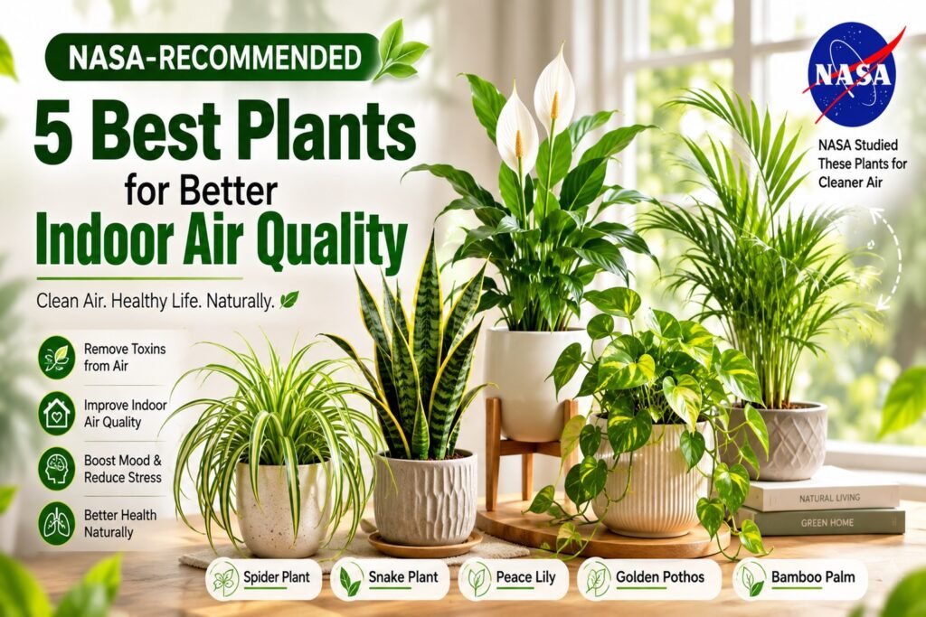 5 Best NASA Recommended Plants for Better Indoor Air Quality
